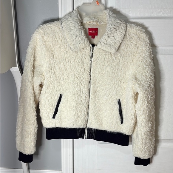 Guess White Bomber Jacket - Picture 1 of 5
